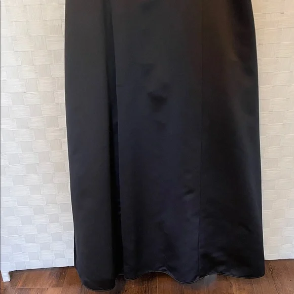 Jessica McClintock Black & Pink Formal Dress with Shawl Length 57” PTP 19”-20” - Picture 6 of 17